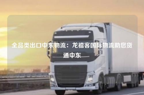 全品类出口中东物流：龙禧客国际物流助您货通中东