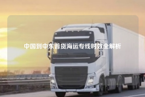 中国到中东普货海运专线时效全解析