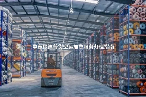 中东极速普货空运加急服务办理指南
