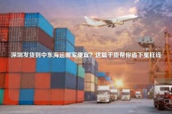 深圳发货到中东海运哪家便宜？这篇干货帮你省下冤枉钱