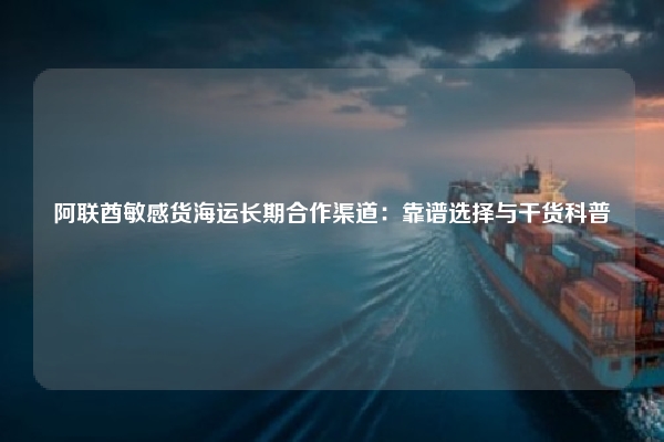 阿联酋敏感货海运长期合作渠道:靠谱选择与干货科普